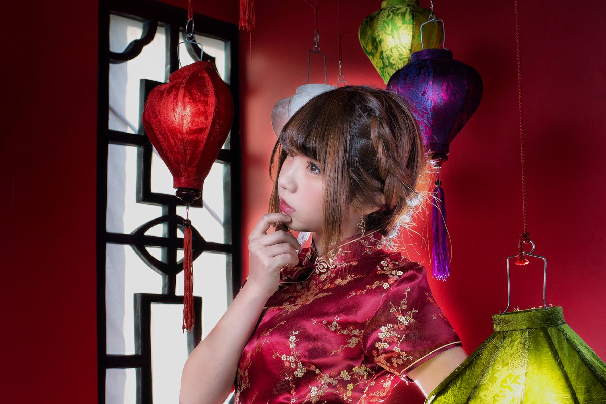 图片[14]-中華娘娘之红色旗袍与美腿高跟 – COSPLAY-御萝部落