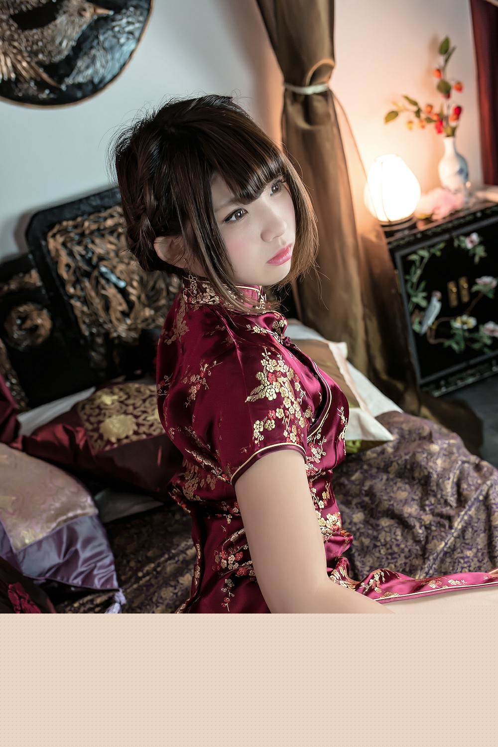 图片[24]-中華娘娘之红色旗袍与美腿高跟 – COSPLAY-御萝部落